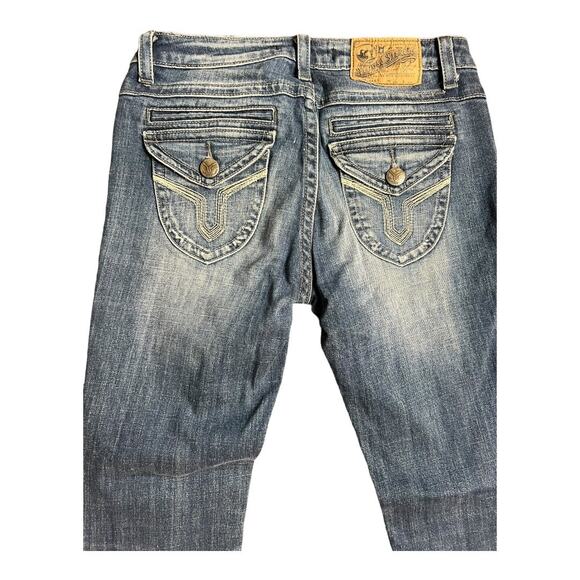 Vigoss Studio Jeans style P6138A Size 28 5/6 Fancy Stitch Embroidered Casual - Picture 7 of 7